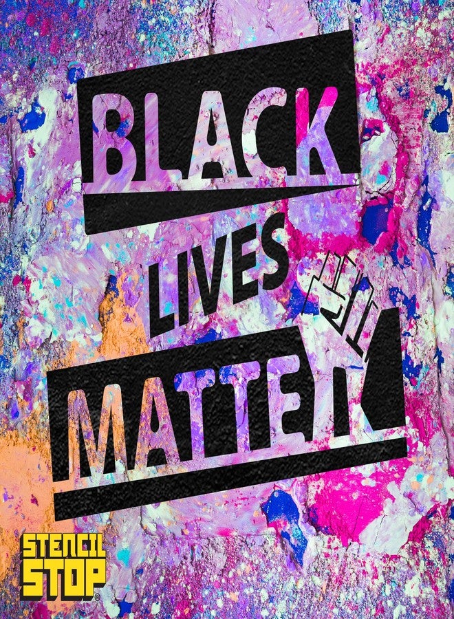 Stencil Stop BLM Fist Stencil Set - Black Lives Matter Stencils for Protest Signs, End Racial Injustice - 14 Mil Mylar Plastic [Set of 3 Stencils] - Image 5